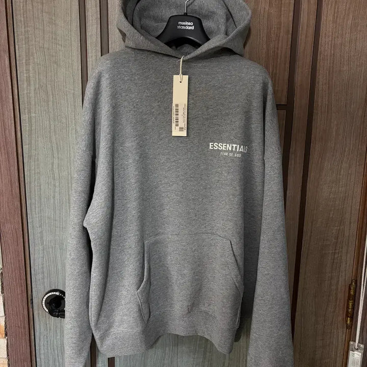 [BUNJANG] Fear of God Essentials Hoodie Grey (XS) / 새상품(XS)피어오브갓 피오갓 에센셜 후드티 그레이