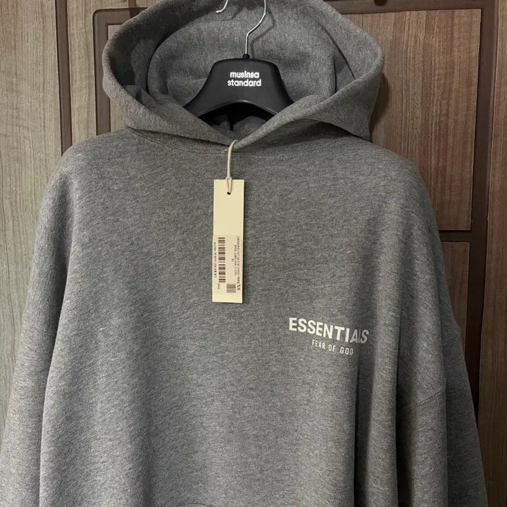 [BUNJANG] Fear of God Essentials Hoodie Grey (XS) / 새상품(XS)피어오브갓 피오갓 에센셜 후드티 그레이