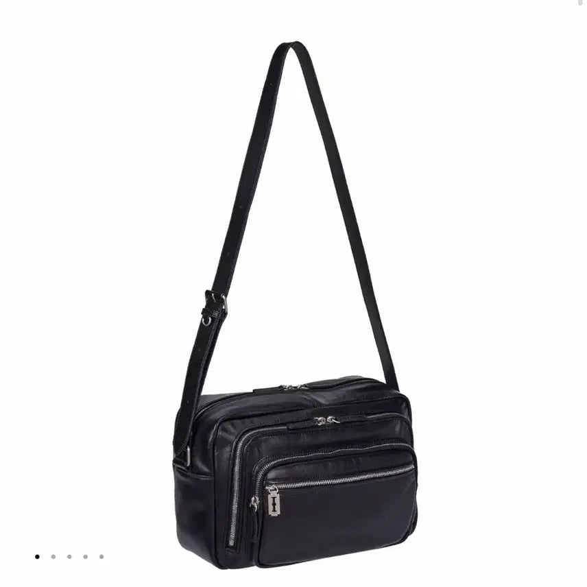 [BUNJANG] Vunque Perfect Multi Pocket Cross Medium Bag Black / 분크 퍼펙 멀티 포켓 크로스 미듐 블랙
