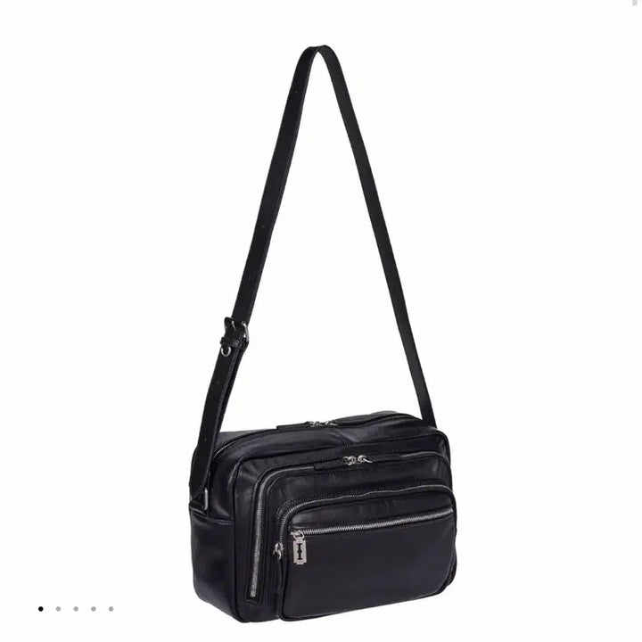 [BUNJANG] Vunque Perfect Multi Pocket Cross Medium Bag Black / 분크 퍼펙 멀티 포켓 크로스 미듐 블랙
