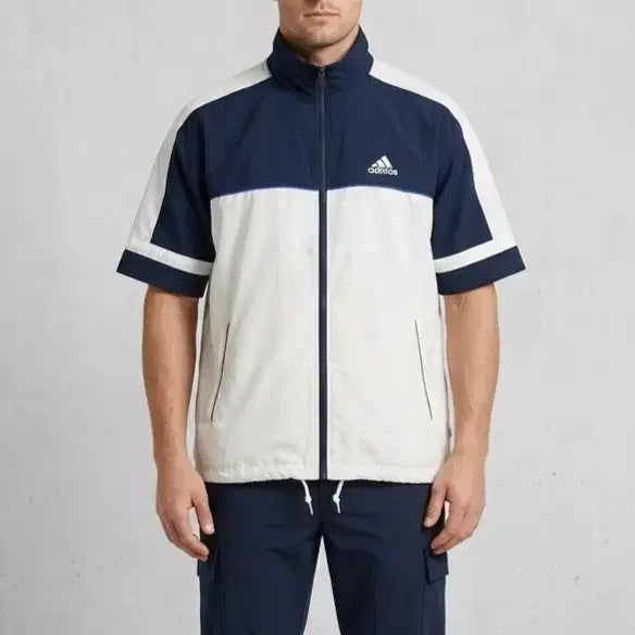[BUNJANG] Adidas Ricardo Short Sleeve Windbreaker (Navy) - Men&