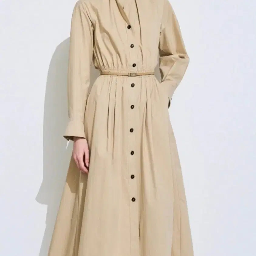 [BUNJANG] TIME Belted Midi Dress / (새옷) 24 타임 TIME 밸티드 밴딩 원피스