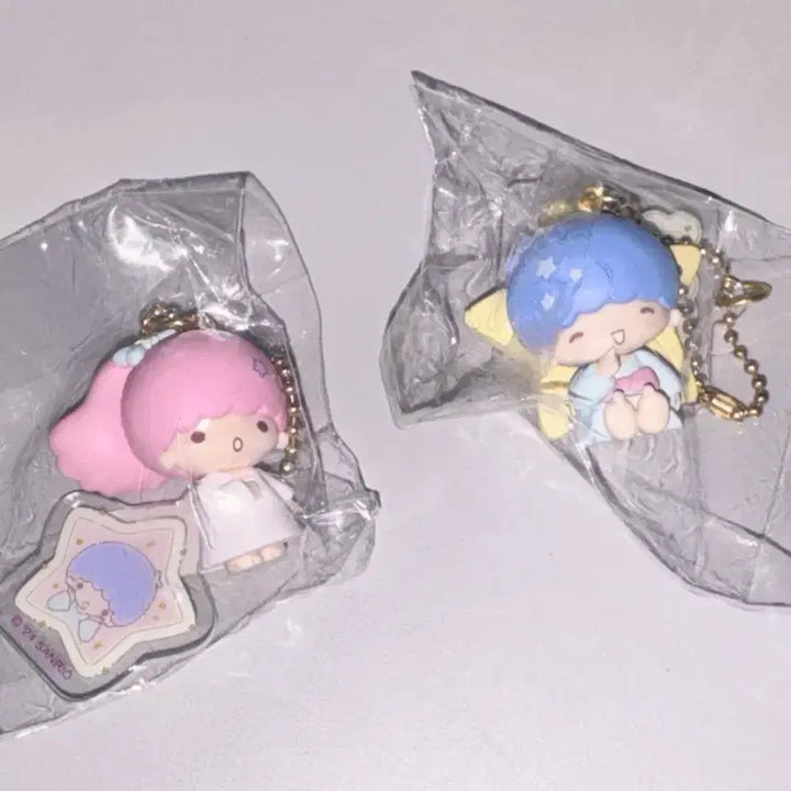 [BUNJANG] Little Twin Stars Kiki Lala Keychain Set / 리틀트윈스타 키키라라 키링 세트 정품 (희귀)