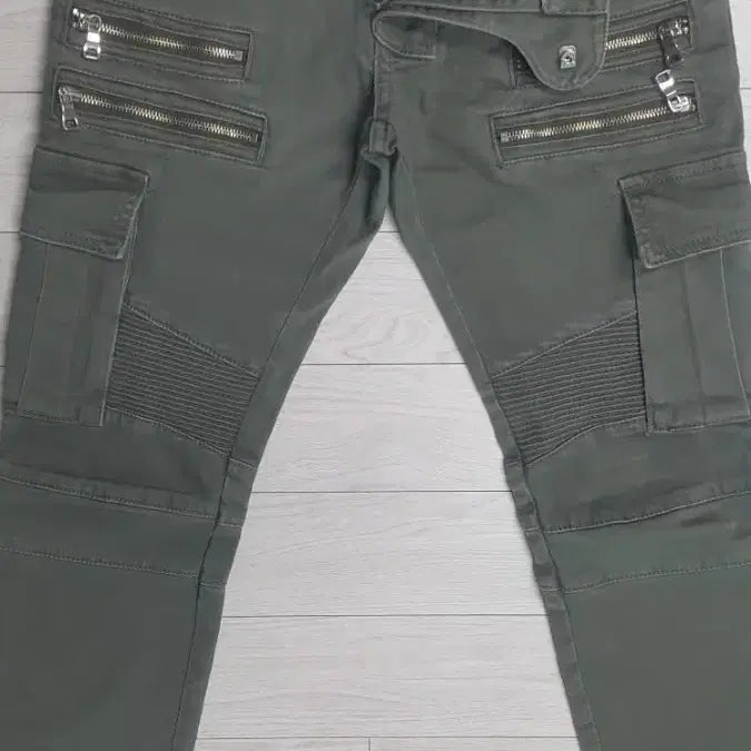 [BUNJANG] Balmain Cargo Pants (Four-Way Stretch) Khaki Size 30 / 발망 카고바지(사방스판) 30"실측(No.224)새제품! 이태리판!