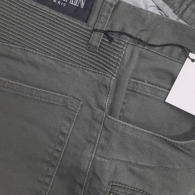 [BUNJANG] Balmain Cargo Pants (Four-Way Stretch) Khaki Size 30 / 발망 카고바지(사방스판) 30"실측(No.224)새제품! 이태리판!