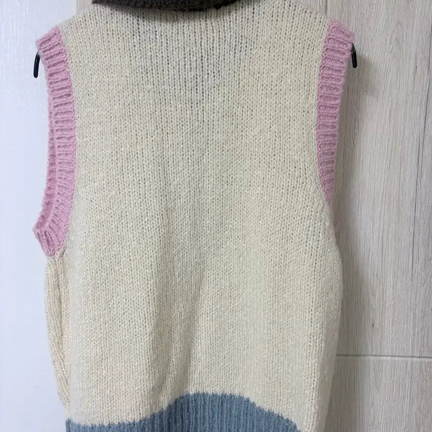 [BUNJANG] GROVE Color Block Knit Vest / 그로브 배색 니트 조끼
