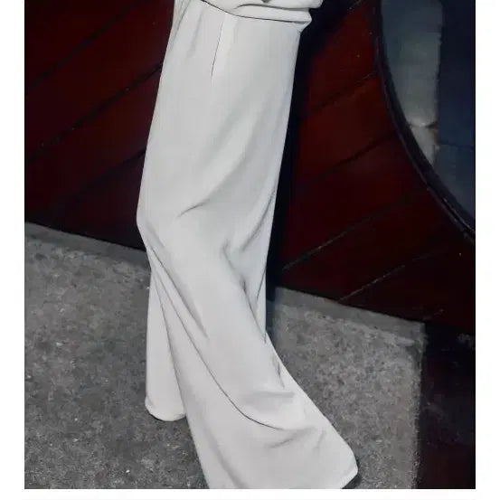 [BUNJANG] Zara Crepe Wide Leg Pants / 자라 크레이프 와이드 레그 팬츠