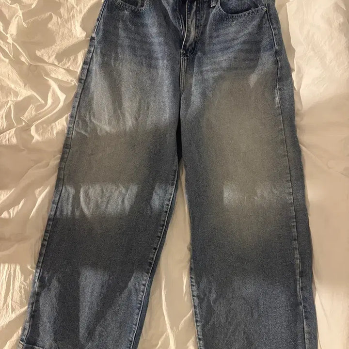 [BUNJANG] Modi Mood Denim Pants / 모디무드 폴더 밑단 스냅 투웨이 워싱 가을 데님 팬츠