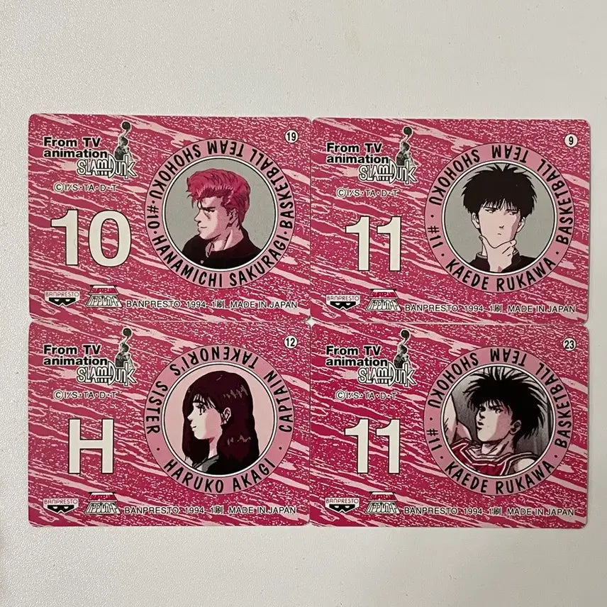 [BUNJANG] Slam Dunk Classic Mini Cards - Sakuragi, Sendo, Rukawa Set / 슬램덩크 고전 미니카드 강백호 채소연 서태웅