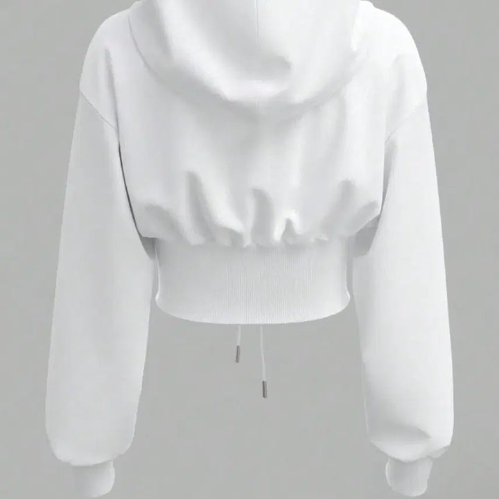 [BUNJANG] Cropped Hoodie / 크롭후드