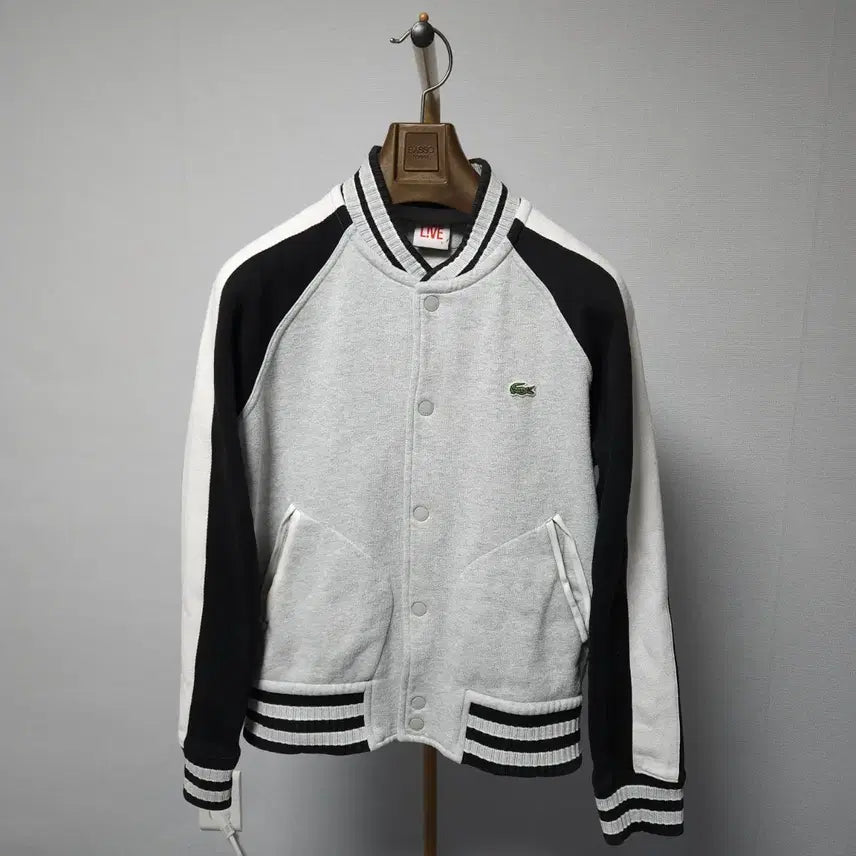 [BUNJANG] Lacoste Live Varsity Jacket (Gray) - Size 95 / 95 ) 라코스테 라이브 바시티 자켓