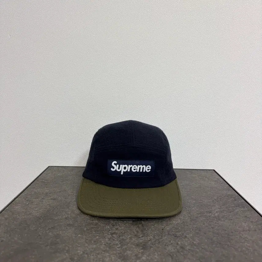 [BUNJANG] Supreme Box Logo Camp Cap 23FW Two-Tone Navy / (OS) 슈프림 박스로고 캠프캡 모자 23FW 투톤 네이비