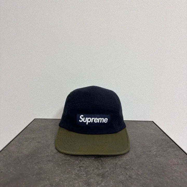 [BUNJANG] Supreme Box Logo Camp Cap 23FW Two-Tone Navy / (OS) 슈프림 박스로고 캠프캡 모자 23FW 투톤 네이비
