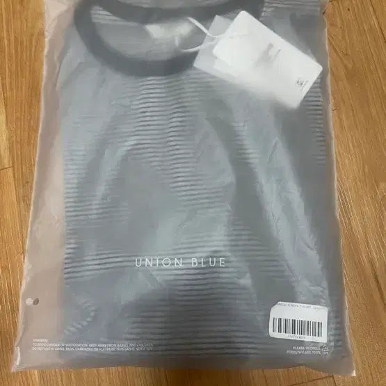 [BUNJANG] UNIONBLUE NARROW BORDER T-SHIRT [GRAY] / 유니온블루 NARROW BORDER T-SHIRT [GRAY]