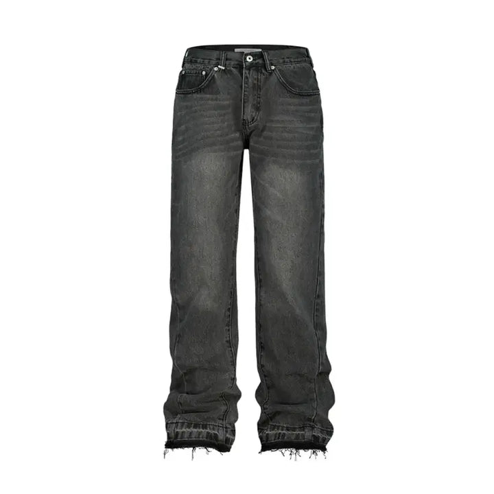 [SOLD OUT] 슬로우애시드 커브드 데님 팬츠 블랙 M