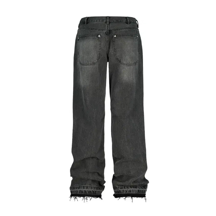 [SOLD OUT] 슬로우애시드 커브드 데님 팬츠 블랙 M