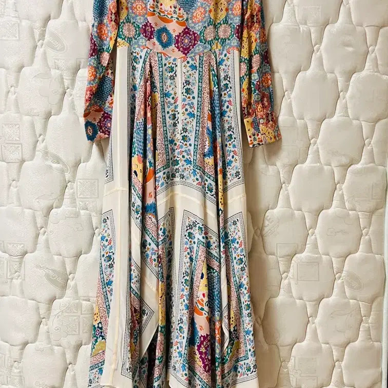 [BUNJANG] Altuzarra Silk 100% Long Dress / 알투라자 패턴 실크100% 롱 원피스 38