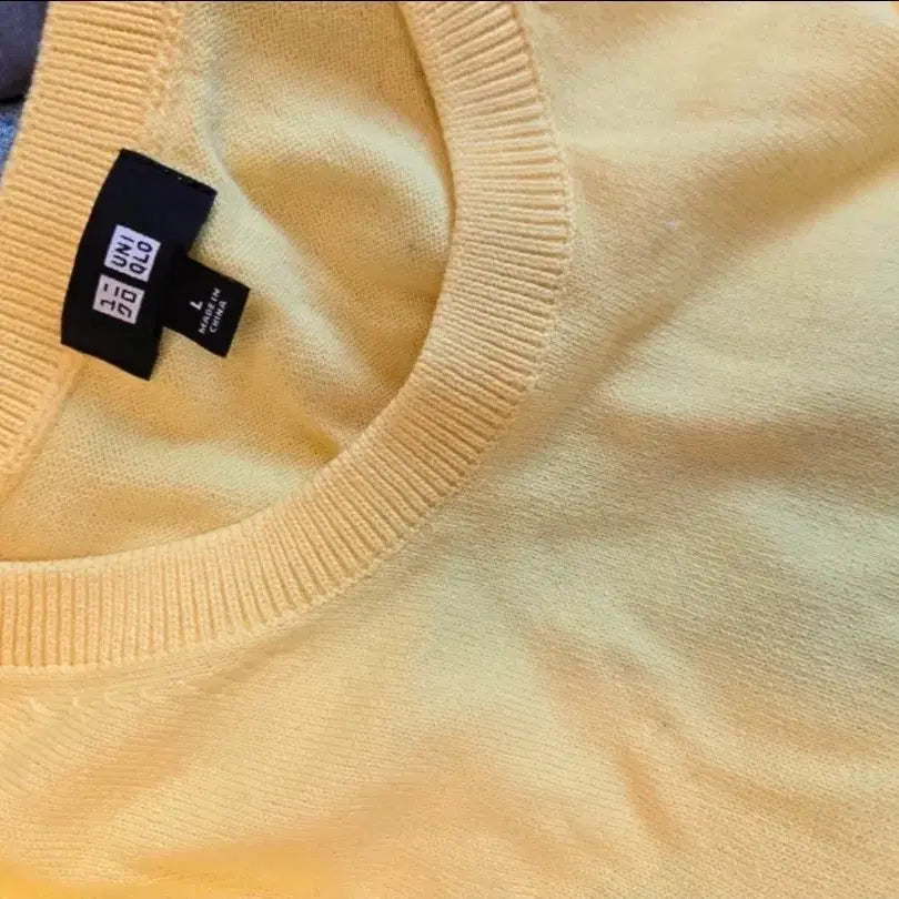 [BUNJANG] Uniqlo Washable Cotton Crew Neck Sweater - Large / 유니클로 니트 워셔블 코튼 크루넥 스웨터 라지