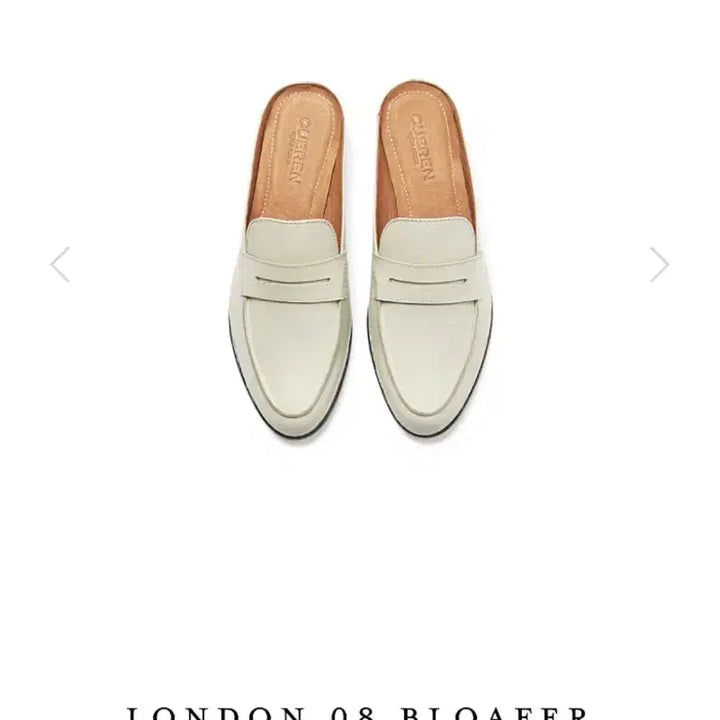 [BUNJANG] CUEREN London 08 White Leather Loafers / CUEREN 쿠에른 런던 08 화이트 블로퍼