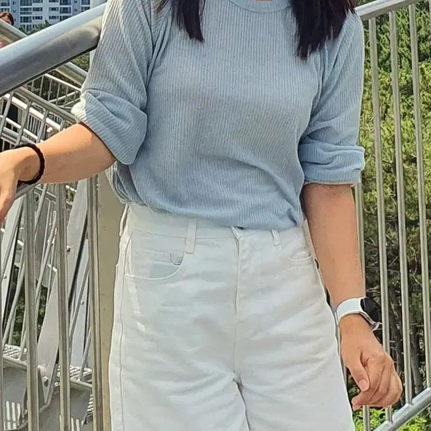 [BUNJANG] Summer Long Sleeve Knit / 여름 긴팔 니트 살안타템