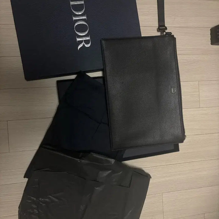 [BUNJANG] Dior CD Icon Black Leather Men&