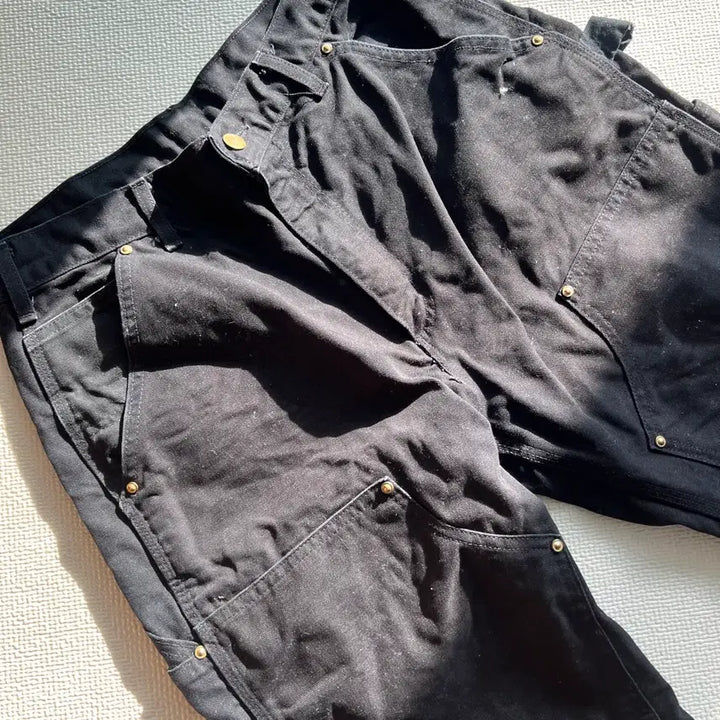 [BUNJANG] Carhartt Double Knee B01 Work Pants - Black, Size 31/32 / (31) 칼하트 더블니 B01 BLK