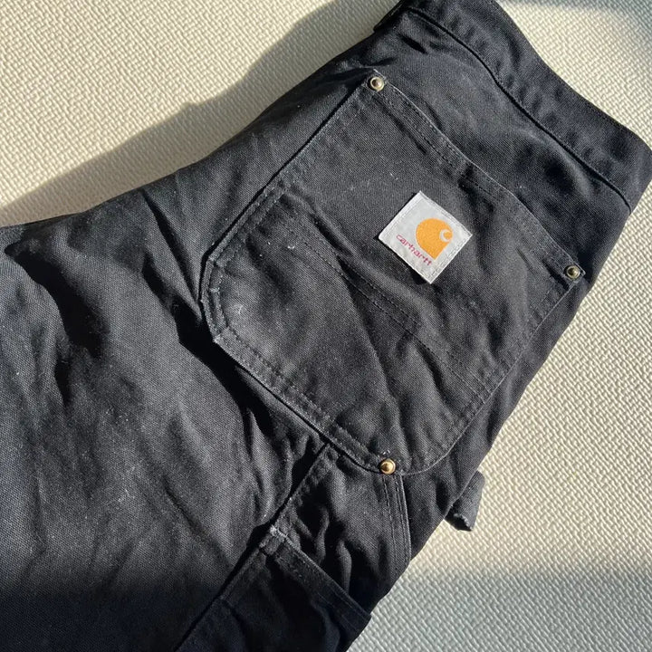 [BUNJANG] Carhartt Double Knee B01 Work Pants - Black, Size 31/32 / (31) 칼하트 더블니 B01 BLK