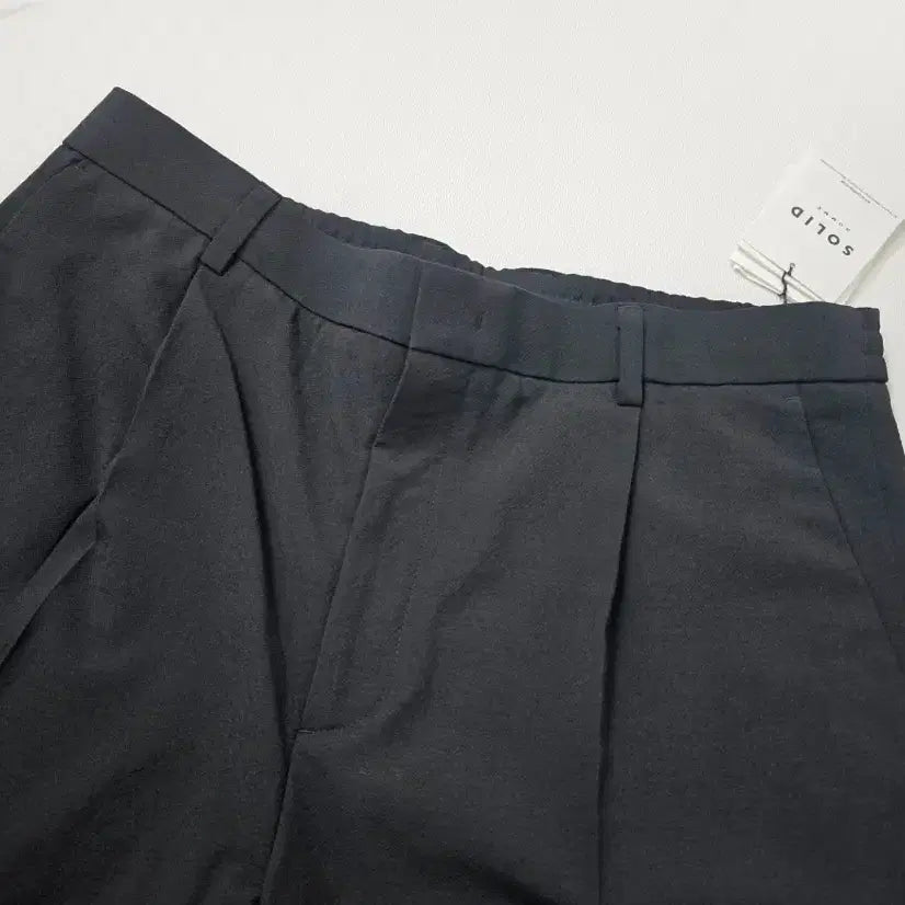 [BUNJANG] Solid Homme Black Wide Slacks 2026SS / [새상품]2026솔리드옴므 블랙 와이드 슬랙스 52(34) 26SS 신상