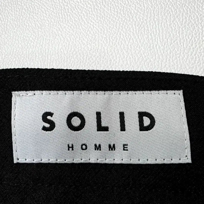 [BUNJANG] Solid Homme Black Wide Slacks 2026SS / [새상품]2026솔리드옴므 블랙 와이드 슬랙스 52(34) 26SS 신상