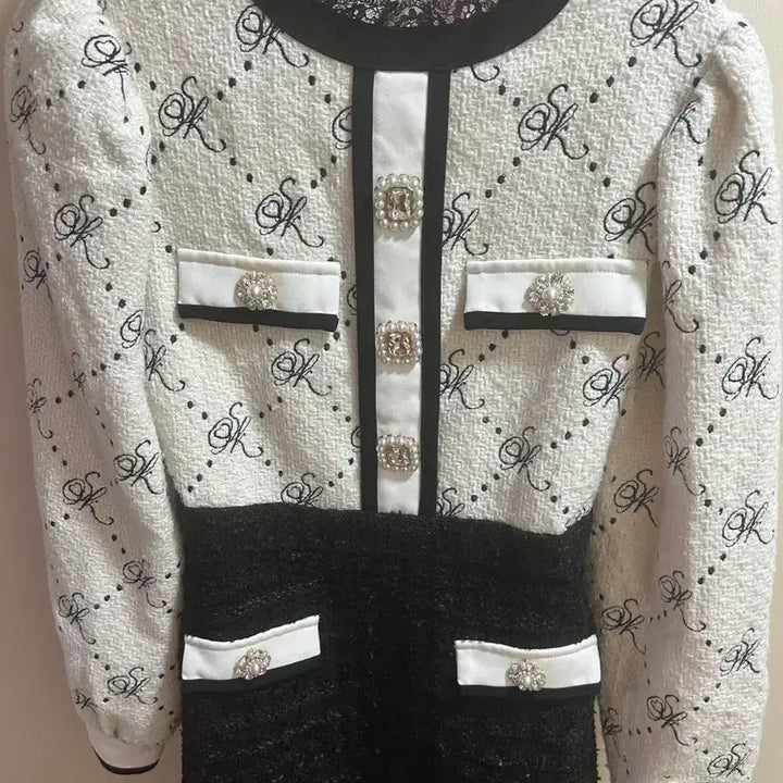 [BUNJANG] Swankiss Brooch Dress / 스완키스 브로치 원피스 양산형 지뢰계 스나계 피움
