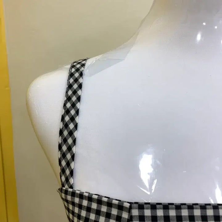 [BUNJANG] Gingham Check Mini Dress / 깅엄체크 미니 원피스