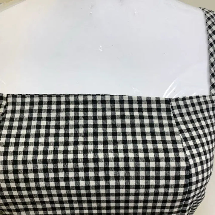 [BUNJANG] Gingham Check Mini Dress / 깅엄체크 미니 원피스