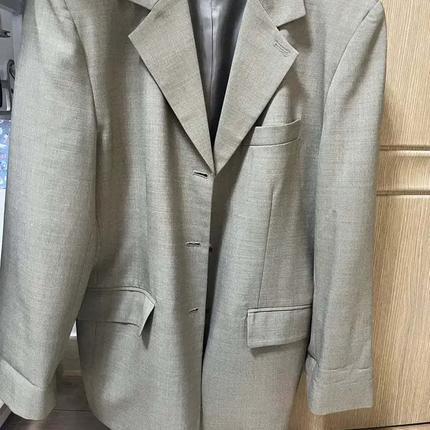 [SOLD OUT] 베이지 오버핏 자켓 여성용 프리사이즈