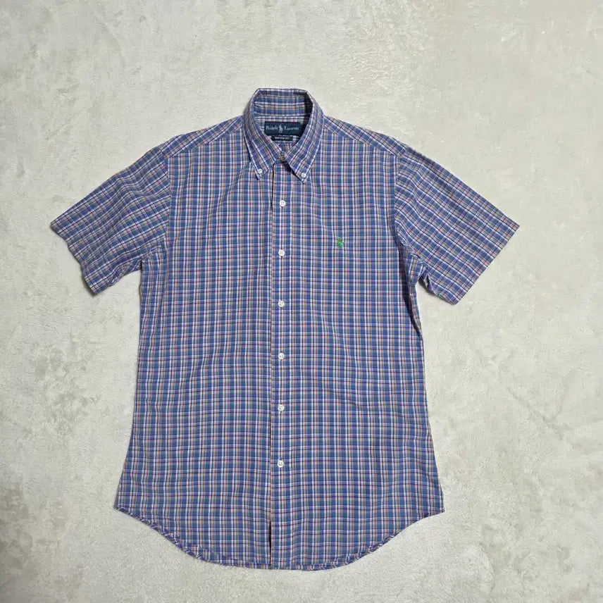 [BUNJANG] Polo Ralph Lauren Check Short Sleeve Shirt / (S)폴로 랄프로렌 체크 반팔 셔츠
