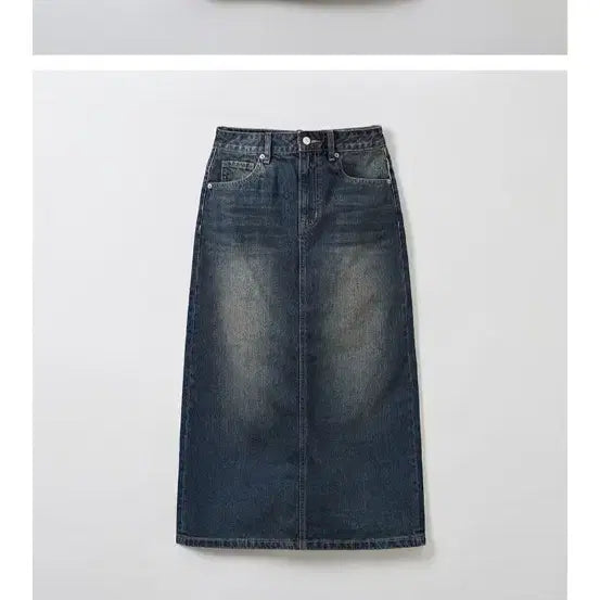 [BUNJANG] Spao Denim Long Skirt Vintage / 스파오 데님 롱 스커트 워싱 빈티지