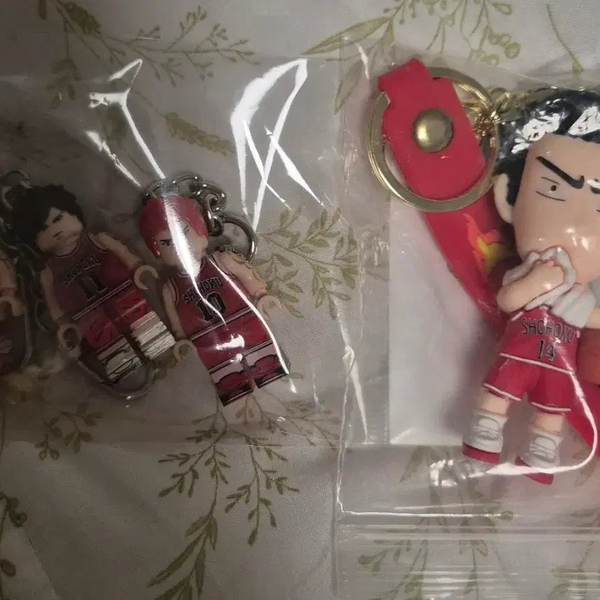 [BUNJANG] Slam Dunk Lego Keychains (3 Types) + Kang Dong-seo Keychain (Service) / 슬램덩크 레고 키링 3종+정대만 키링(서비스)