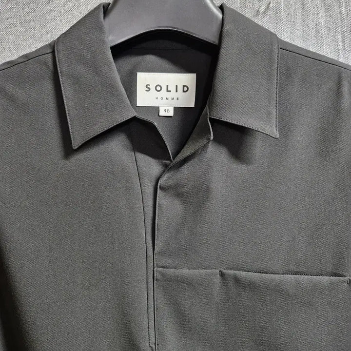 [BUNJANG] Solid Homme Open Collar Shirt / 솔리드옴므 오픈 카라 셔츠 100~105