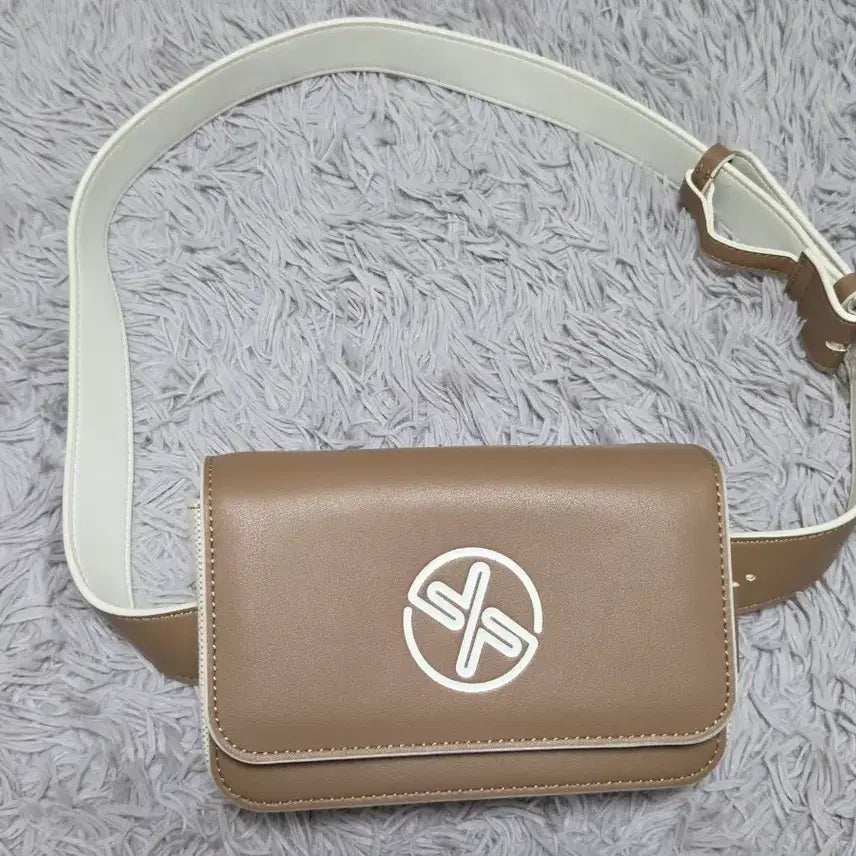 [BUNJANG] Xexymix Artie Canvas Color-Block Belt Bag Brown / 젝시믹스 아티 캔버스 배색 벨트백 힙색 브라운