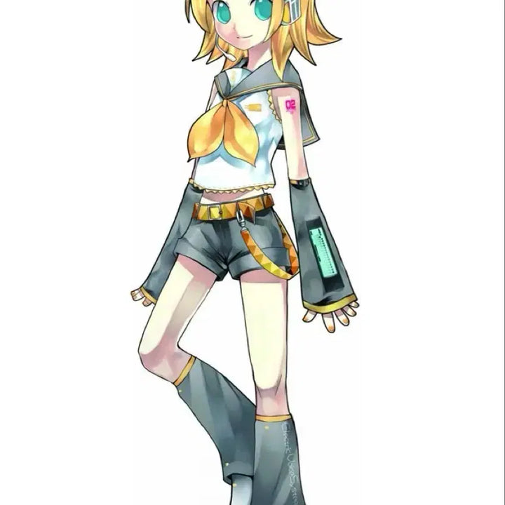 [BUNJANG] Vocaloid Kagamine Rin Cosplay Full Set / 보컬로이드 카가미네 린 코스프레 풀세트