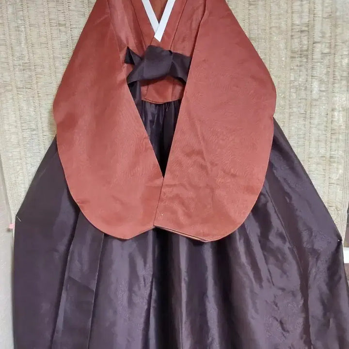 [BUNJANG] Hanbok Brown/Orange Dress / 여성한복 브라운/주황 44~55