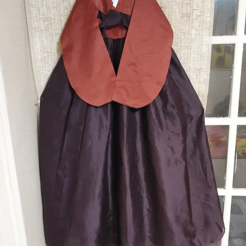 [BUNJANG] Hanbok Brown/Orange Dress / 여성한복 브라운/주황 44~55