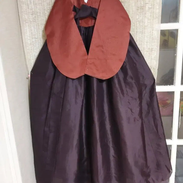 [BUNJANG] Hanbok Brown/Orange Dress / 여성한복 브라운/주황 44~55