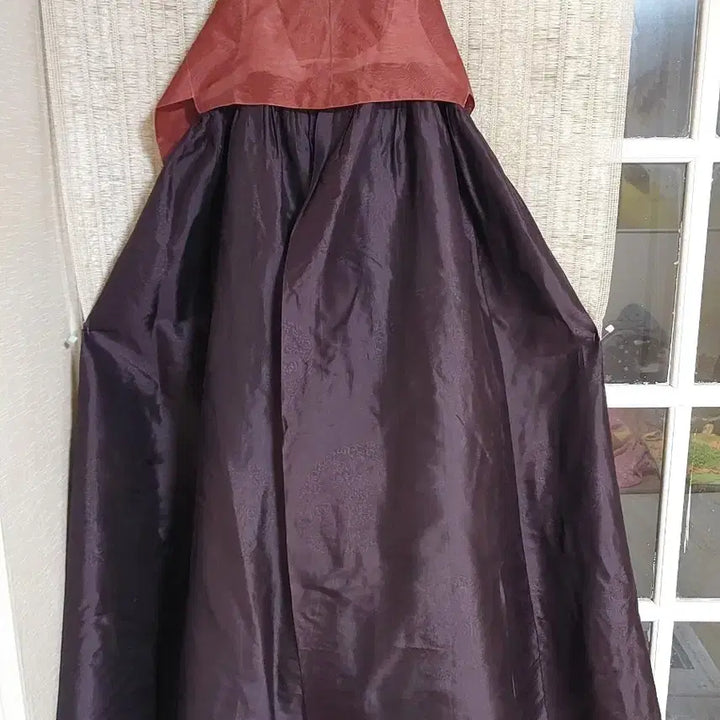 [BUNJANG] Hanbok Brown/Orange Dress / 여성한복 브라운/주황 44~55