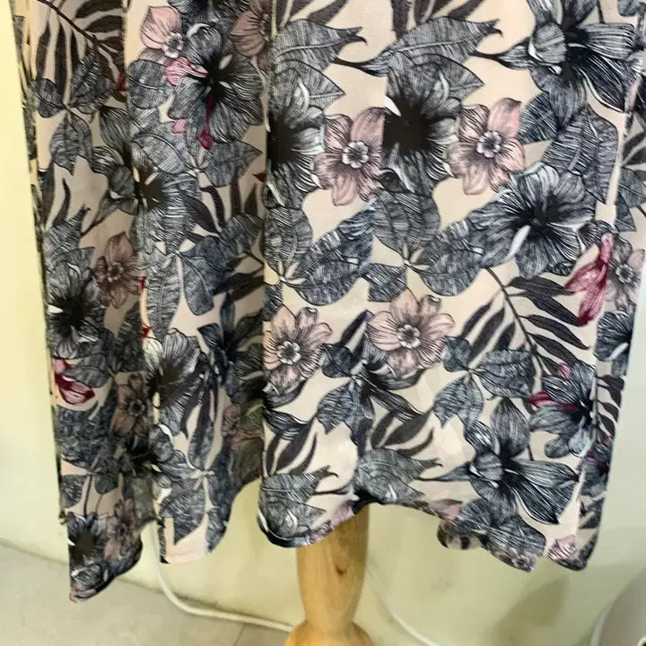[BUNJANG] Floral Pattern Long Dress / 플라워 패턴 롱 원피스