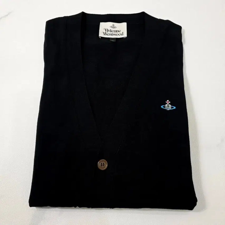 [BUNJANG] Vivienne Westwood Black Cardigan (L) / 비비안웨스트우드 블랙 가디건 L사이즈
