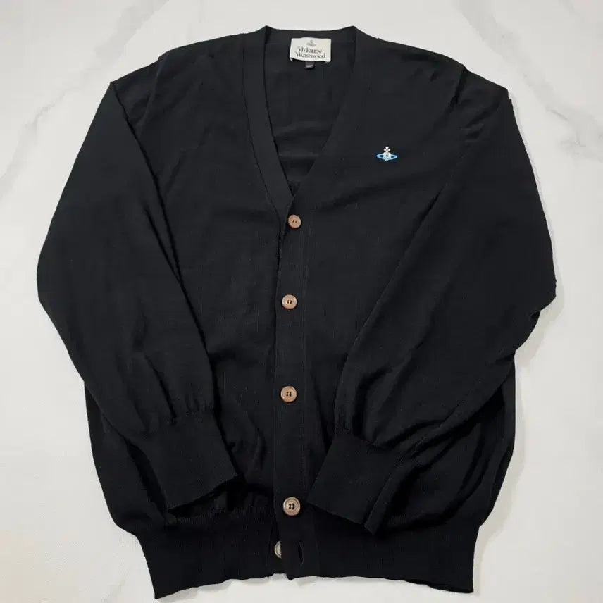 [BUNJANG] Vivienne Westwood Black Cardigan (L) / 비비안웨스트우드 블랙 가디건 L사이즈