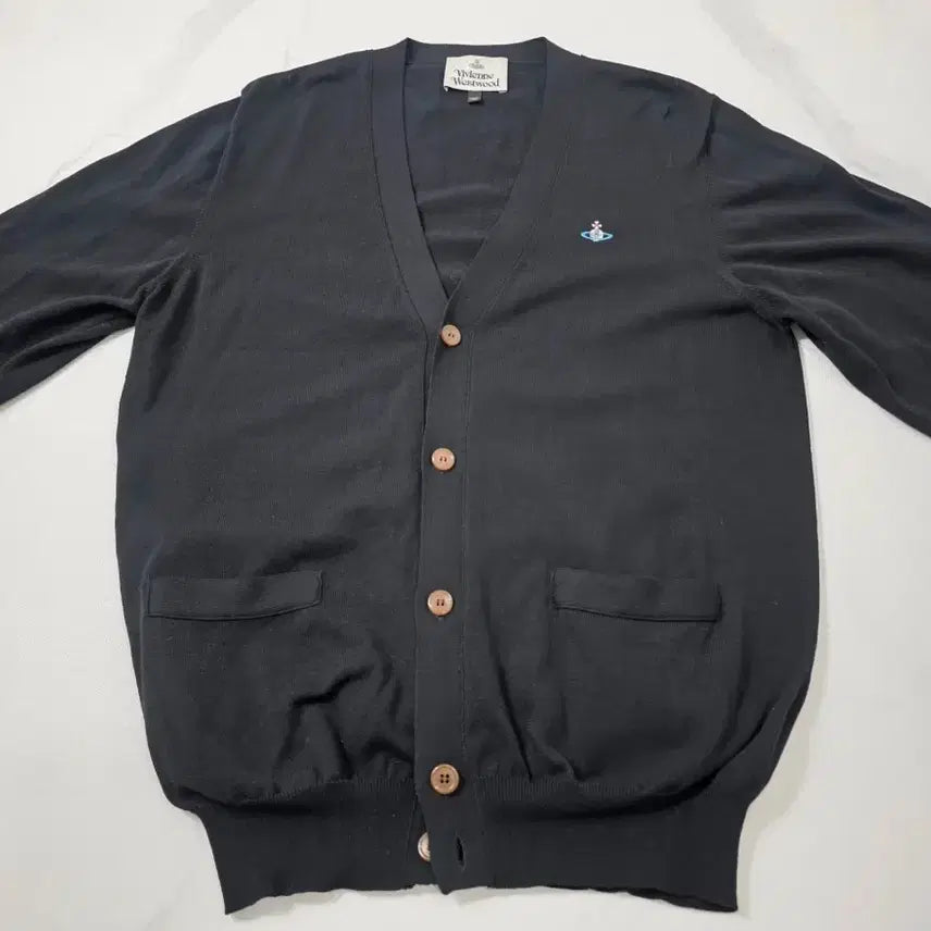 [BUNJANG] Vivienne Westwood Black Cardigan (L) / 비비안웨스트우드 블랙 가디건 L사이즈