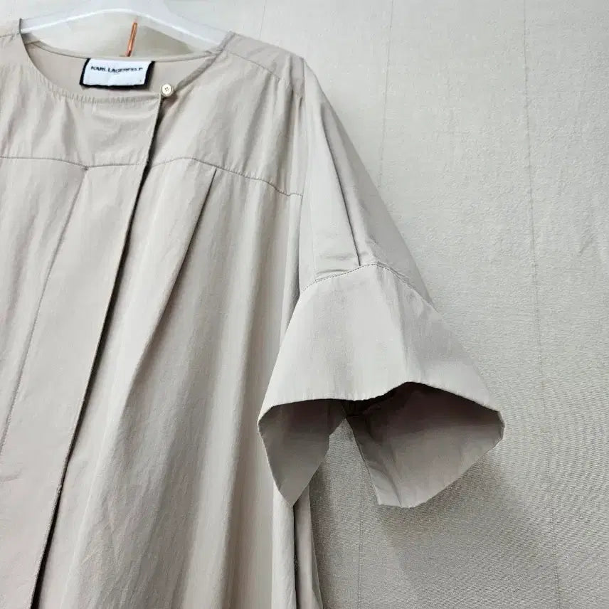 [BUNJANG] Karl Lagerfeld Beige Long Dress / 칼라거펠트 바스락 롱원피스 77~88