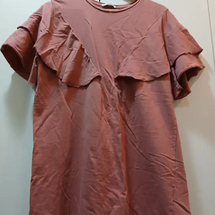 [BUNJANG] Zara Pink Frill Short Sleeve Dress / 자라 핑크 프릴 반팔 원피스 덤