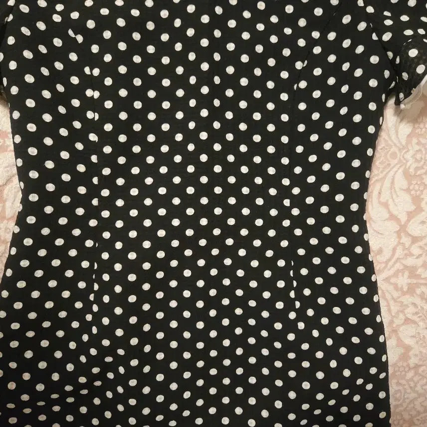 [BUNJANG] Dot Pattern Dress with Frill Details / 도트 원피스 (88-94-160)